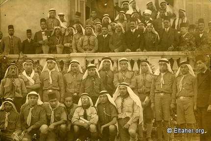 1930 - Palestinian Boy Scouts visiting Cairo 1